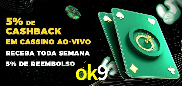Promoções do cassino ao Vivo ok9